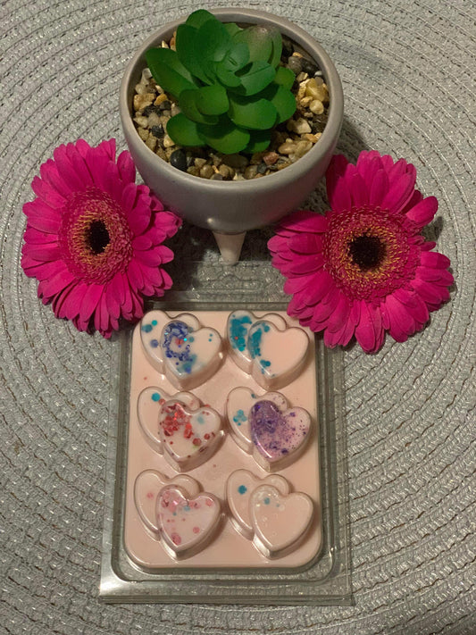 Love Heart Wax Melt  Clam Shell